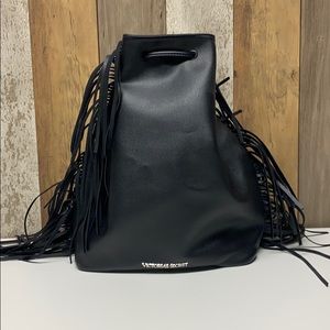 faux leather Victoria’s Secret fringe bag
